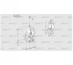 VAS2T50N/50N05NKGR/PP/ZS (88107045) Газовый клапан Kromschroder