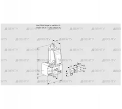 VAS1W0/W25R/NW (88017355) Газовый клапан Kromschroder