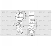 IDR250Z03D100AS/50-60W30TR10 (88303499) Дроссельная заслонка Kromschroder