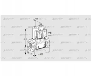 VCS665F05NNWGR3B/PPPP/PPPP (88204922) Сдвоенный газовый клапан Kromschroder