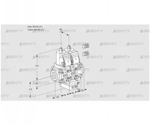 VCG2E50R/50R05NGEVWSR3/PPPP/PPPP (88105965) Клапан с регулятором соотношения Kromschroder