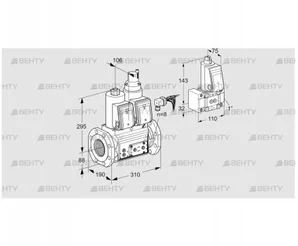 VCS780F05NLWRE/PPPP/PPZ- (88204309) Сдвоенный газовый клапан Kromschroder