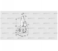 VAS7T80A05LQE/PP/PP (88202820) Газовый клапан Kromschroder