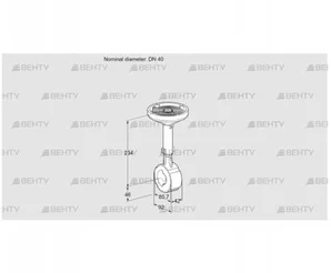 BVHM40W01A (88300176) Дроссельная заслонка Kromschroder