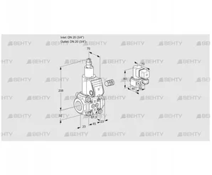 VAS120R/LW (88020067) Газовый клапан Kromschroder