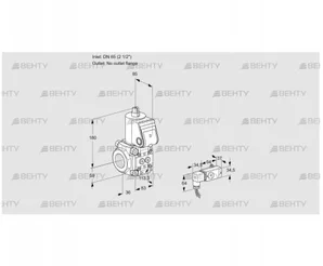 VAS3T65/-N/NQ (88028437) Газовый клапан Kromschroder