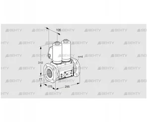 VCS6T65A05NNQSLE/PPPP/PPPP (88206958) Сдвоенный газовый клапан Kromschroder