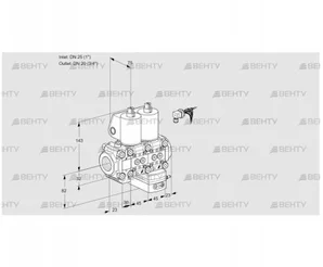 VCD1E25R/20R05F3ND-25WL/PPPP/PPPP (88104942) Регулятор давления Kromschroder