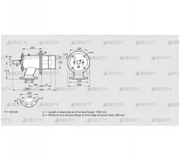 ZIO 165HD-1050/985-(15)D (84199003) Газовая горелка Kromschroder