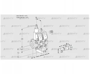 VCG2E40R/40R05LGEWR/PP2-/PPPP (88104643) Клапан с регулятором соотношения Kromschroder