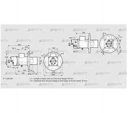 BIO 100KML-50/35-(117)E (84012212) Газовая горелка Kromschroder