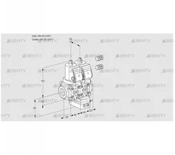 VCH1E20R/20R05NHEPGR3/PPPP/PPPP (88105042) Клапан с регулятором расхода Kromschroder