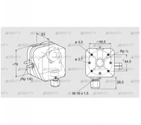 DL 150AG-32 (84444886) Датчик-реле давления воздуха Kromschroder