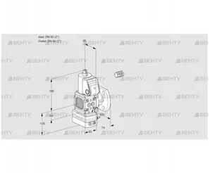 VAG3E50F/50F05FGEWR/PP/PP (88106211) Газовый клапан с регулятором соотношения Kromschroder