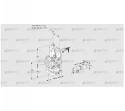 VAD240R/NK-25A (88033131) Газовый клапан с регулятором давления Kromschroder