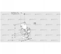 VAH2E40R/40R05HEVWL/PP/PP (88105046) Клапан с регулятором расхода Kromschroder