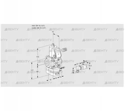 VAG115R/NQBE (88020477) Газовый клапан с регулятором соотношения Kromschroder