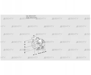 VFC120/20R05-08PPPP (88300203) Регулирующий клапан Kromschroder