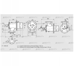 ZIO 200RML-150/135-(37)D (84277124) Газовая горелка Kromschroder