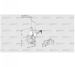 VAS125/-R/NK (88030667) Газовый клапан Kromschroder