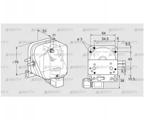 DL 150KH-6W (84444526) Датчик-реле давления воздуха Kromschroder