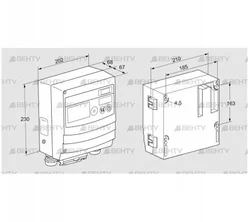 BCU460W3P3C0D0000K1E1-/LM400WF3O0E1- (88680177) Блок управления горением Kromschroder