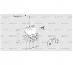 VCS1E15R/15R05NNWL/PPPP/2-PP (88101184) Сдвоенный газовый клапан Kromschroder