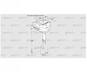 IBH100Z01A/40A2DR10 (88302688) Дроссельная заслонка Kromschroder