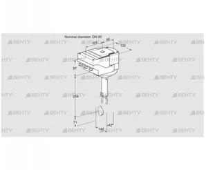 IBH80Z01A/20-30W3TR10 (88301769) Дроссельная заслонка Kromschroder