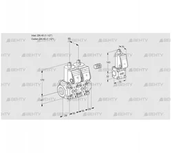 VCS2E40R/40R05NNWR/PPPP/PPBS (88103743) Сдвоенный газовый клапан Kromschroder