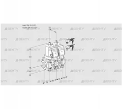 VCS1E15R/15R05NNWSR8/PPPP/PPPP (88103311) Сдвоенный газовый клапан Kromschroder