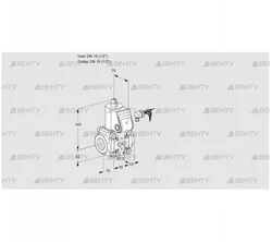 VAS115R/NW (88000781) Газовый клапан Kromschroder