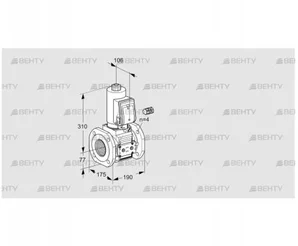 VAS665F05NWGR3E/PP/PP (88204305) Газовый клапан Kromschroder