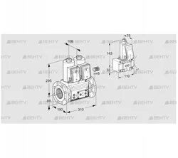 VCS780F05NNWR3E/PPPP/PPZ- (88206547) Сдвоенный газовый клапан Kromschroder