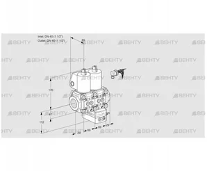 VCG2E40R/40R05NGEQL/PPPP/PPPP (88105082) Клапан с регулятором соотношения Kromschroder