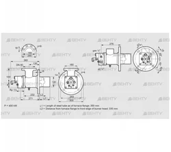 BIO 140RBL-350/335-(54)E (84008041) Газовая горелка Kromschroder