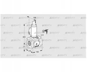 VAS665F05LWSLB/PP/PP (88207030) Газовый клапан Kromschroder