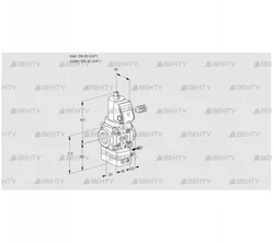 VAG120R/NWSRAE (88034394) Газовый клапан с регулятором соотношения Kromschroder