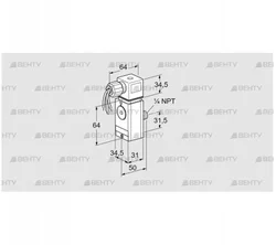 DG 40VCT8-6W (84448890) Датчик-реле давления газа Kromschroder