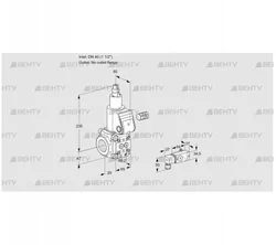 VAS240/-R/LW (88011086) Газовый клапан Kromschroder