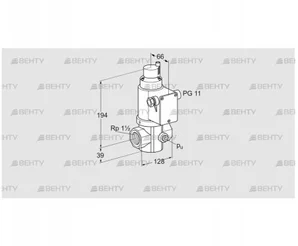 VG 40/32R02LT31DMVZ (85208250) Запорный газовый клапан Kromschroder