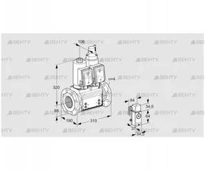 VCS7T80A05NLQSRB/3-P3/PPPP (88205323) Сдвоенный газовый клапан Kromschroder