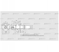 BIC 65HB-150/285-(34A)ER (84031520) Газовая горелка Kromschroder