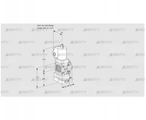 VAD1T-/15N/NQGL-50B (88033081) Газовый клапан с регулятором давления Kromschroder