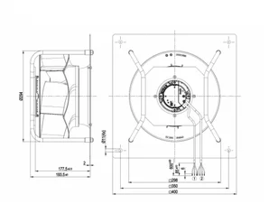 Центробежный вентилятор ebmpapst K3G280RB0203