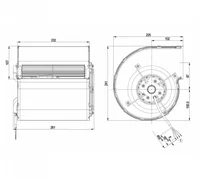 Центробежный вентилятор ebmpapst D4E160EG0605