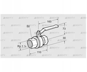 AKT 32R50B (03152275) Запорный кран Kromschroder