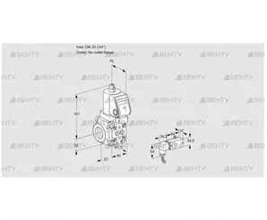 VAS1T20/-N/NQSR (88018806) Газовый клапан Kromschroder