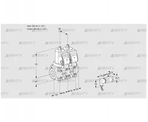 VCS2T40N/40N05NNQGR/2--2/PPPP (88107154) Сдвоенный газовый клапан Kromschroder