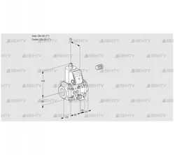 VAS1E25R/25R05NVWR/PP/PP (88102419) Газовый клапан Kromschroder